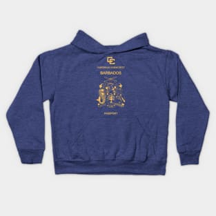 Barbados passport Kids Hoodie